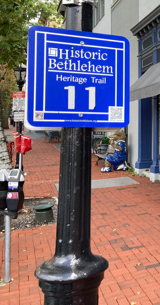 Heritage Trail Sign Historic Bethlehem Heritage Trail Sign